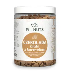 Czekolada do pieczenia biała z karmelem w dropsach