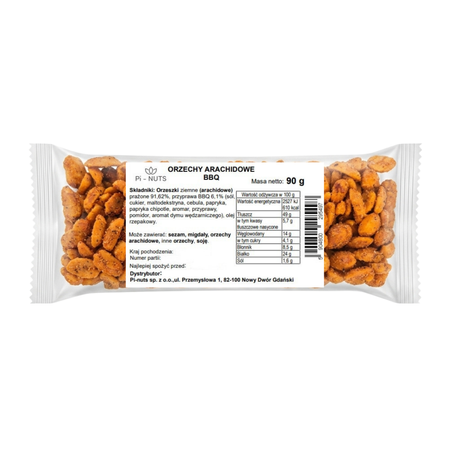 Orzeszki ziemne w posypce BBQ 90g
