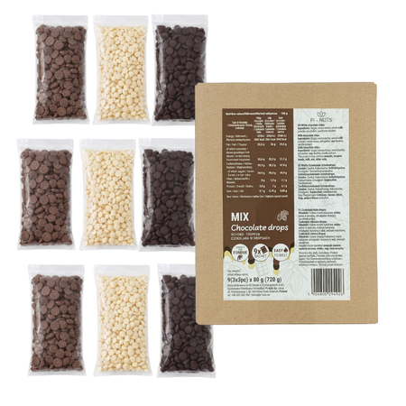 Czekolada do Fondue – MIX 720g (9x80g)