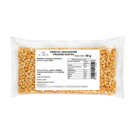 Orzeszki ziemne (arachidowe) prażone kostka 50g
