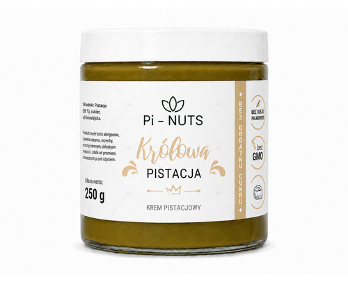 Krem pistacjowy - Królowa Pistacja bez cukru 250g