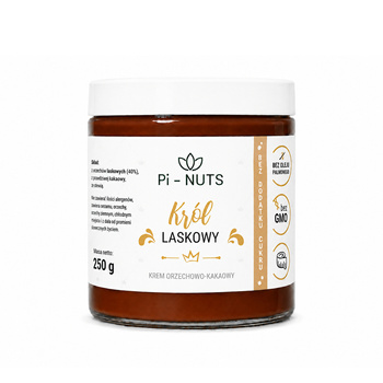 Krem orzechowo-kakaowy – Król Laskowy bez cukru 250g