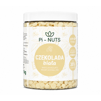 Czekolada biała dropsy 600g