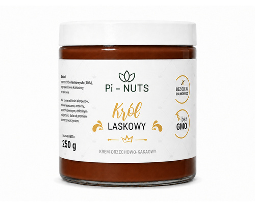 Krem orzechowo-kakaowy – Król Laskowy 250g