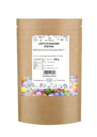 Lentylki kakaowe - posypka 250g